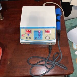 Ultrasound Therapy Device - White and Blue